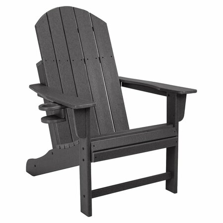 DURA PATIO Heavyduty Adirondack Chair, Grey Heavyduty Grey